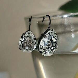 Art Deco Style Patina Earrings